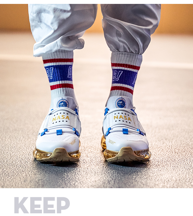 安踏男鞋 运动鞋男子零界新款nasa60年联名款seeed休闲气垫跑鞋官方