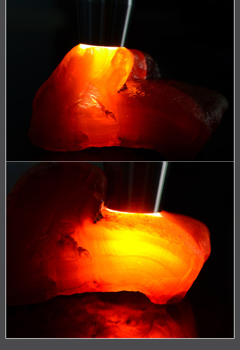 探露照玉石手电筒可充电超亮强光验赌石翡翠紫光专用鉴定灯珠宝验看