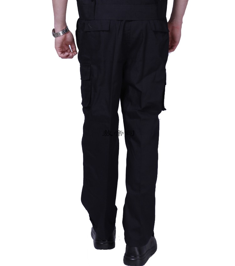 服装黑色作训服裤子保安工作裤男耐磨工裤长裤汽修劳保服工装裤多口袋