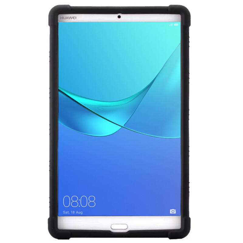 4英寸硅胶保护套平板电脑套sht-w09/sht-al09支架外套后壳 深蓝色