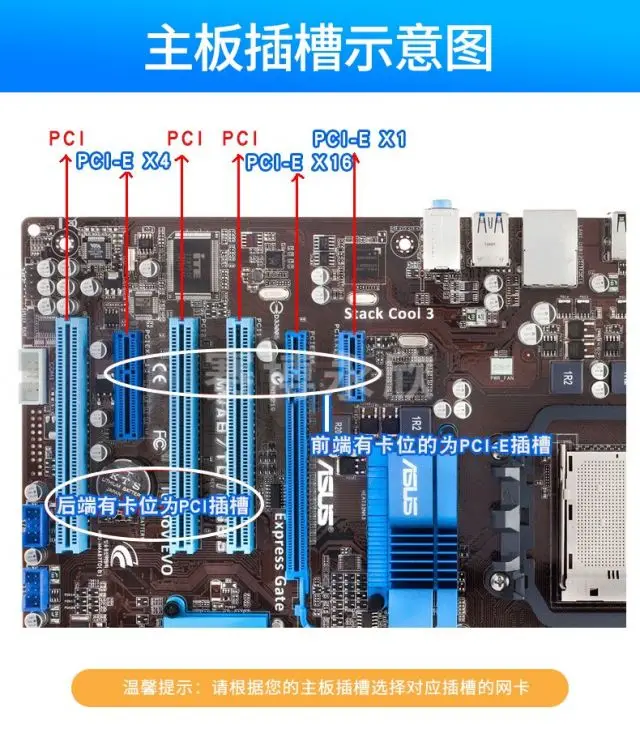 英特尔(intel) pila8460c3百兆网卡pro100s台式机网卡intel82550