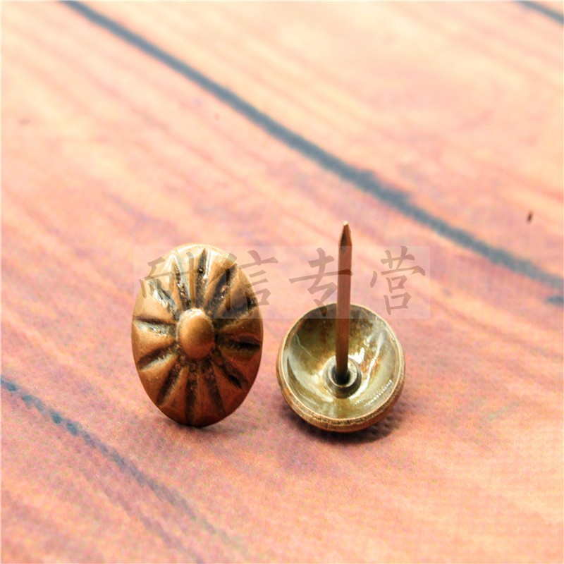 方钉装饰钉古铜钉铆钉装饰钉图钉复古钉仿古钉 11mmx17mm龟面钉10