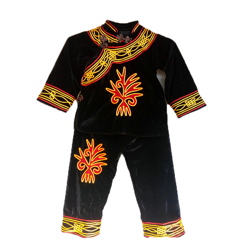 运动服饰 套装 名蓝香依 名蓝香依凉山彝族服装男童套装儿童衣服2-8岁
