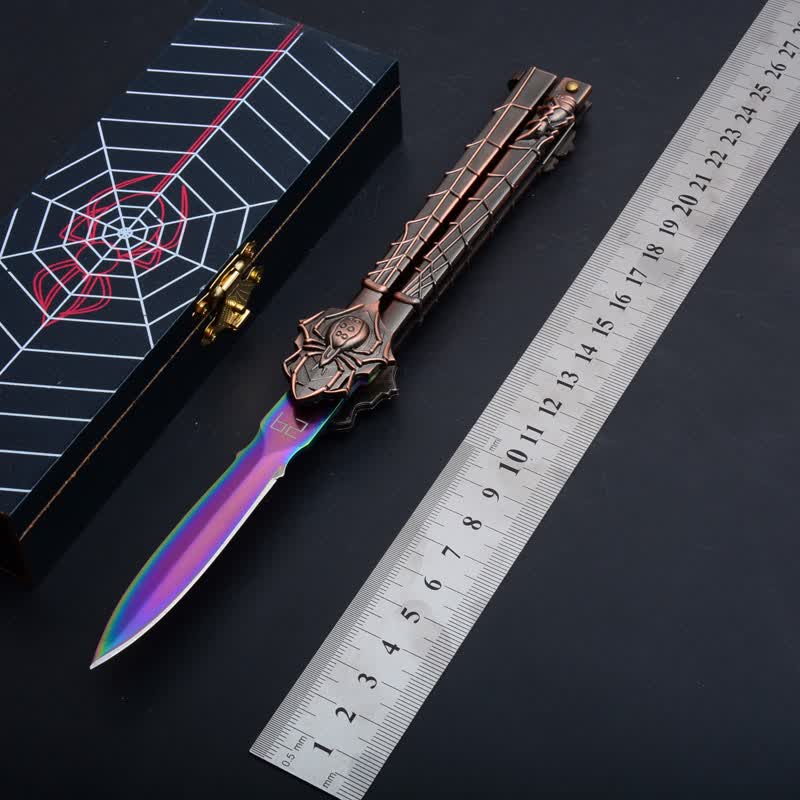 勤兴户外蝴蝶甩手刀蝴蝶练习刀蝴蝶折刀折叠刀折刀军刀刀具开刃小刀