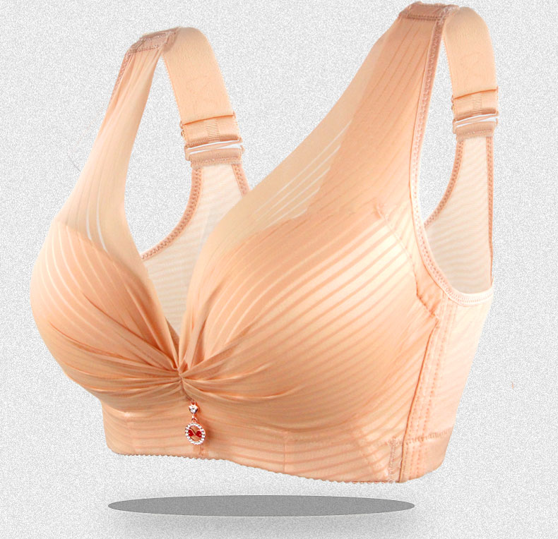 无钢圈加肥加大码胖mm200斤聚拢特大号薄款文胸肥胖人内衣女胸罩 黑色