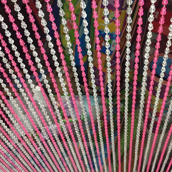 珠帘门帘塑料葫芦珠子防水晶卫生间卧室玄关风水帘隔断装饰防蚊子1米