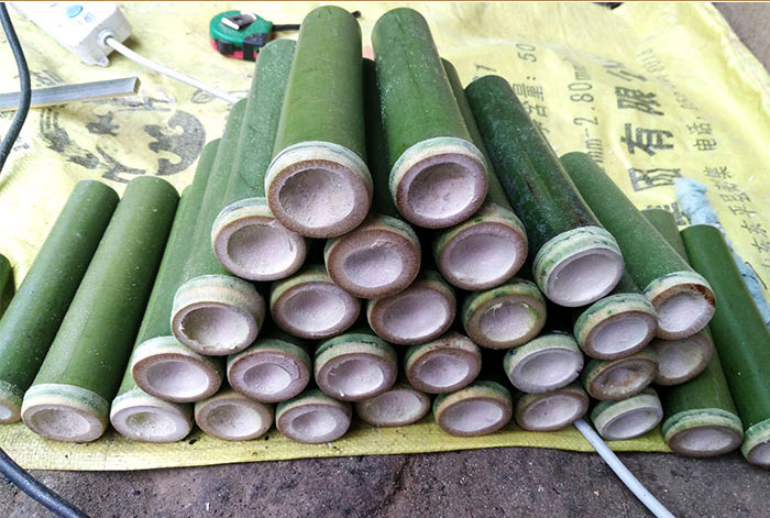 新鲜竹筒竹筒粽子的竹筒批发现做竹筒饭的竹筒单节 刷子