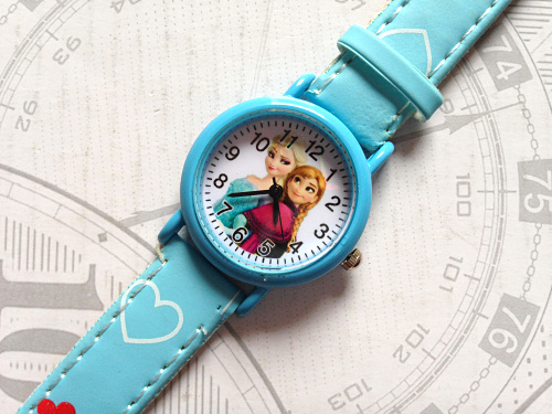 2018新款sg冰雪奇缘儿童手表 frozen卡通手表 可爱女童学生石英表 天