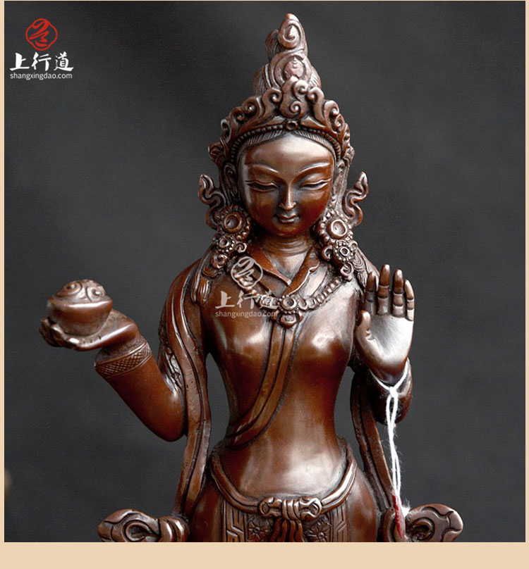 移喜磋嘉佛母 藏传莲师明妃 佛教用品 尼泊尔手工紫铜 莲花生大师 不