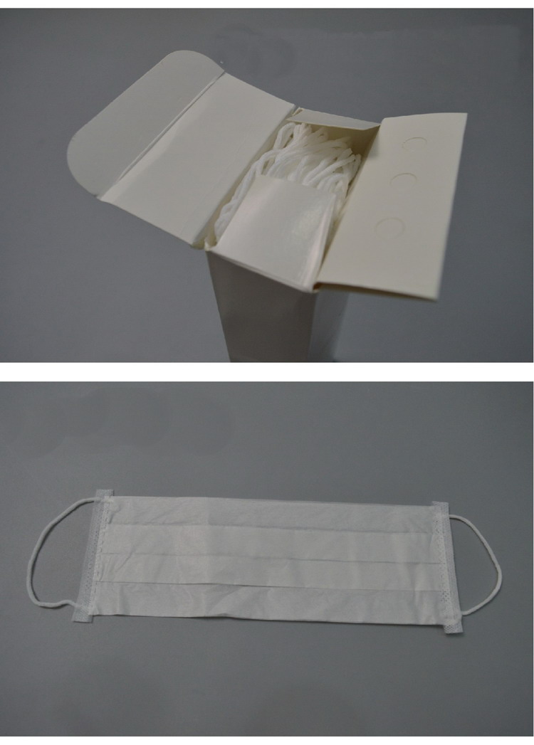 一次性纸口罩白色食品厨师餐饮食堂口罩纹绣 单层纸质口罩100只_ 8折