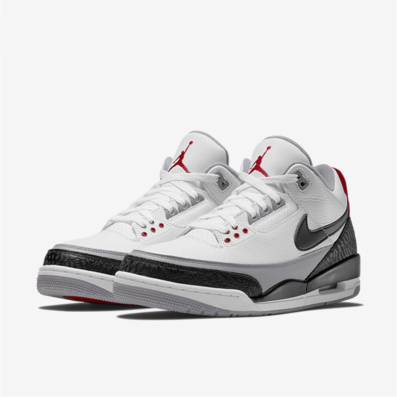 nike air jordan 3 aj3 乔3男子篮球鞋854262 136064 cv3583 水泥灰ct