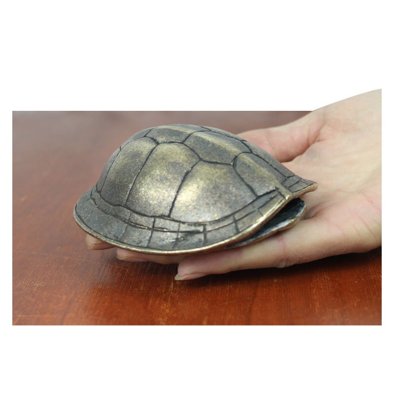宇卓铜器 铜乌龟壳 八卦龟壳 工具 工艺品 摆件 光面龟壳 大号深色龟