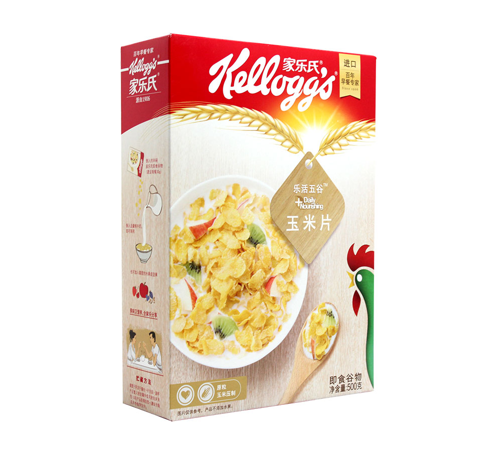 泰国进口kellogg家乐氏可可香甜原味玉米片 即食冲饮谷物粗粮营养早餐