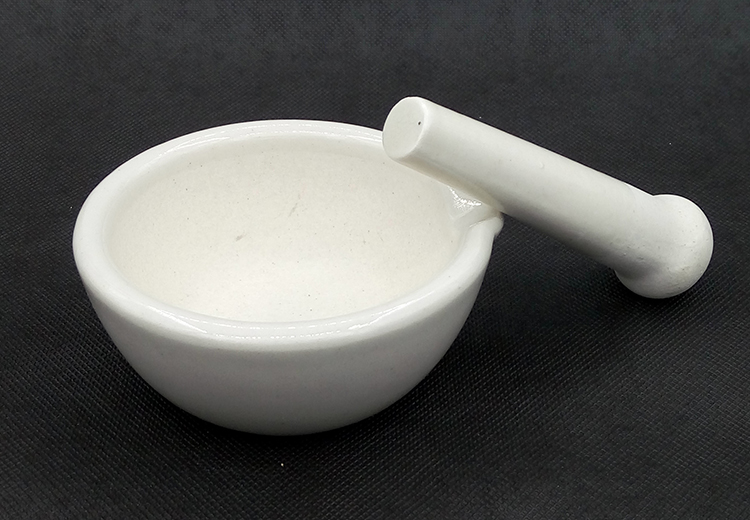 la miu 陶瓷研钵家用辅食研磨药材捣药器药杵实验室研磨碗研磨棒家用