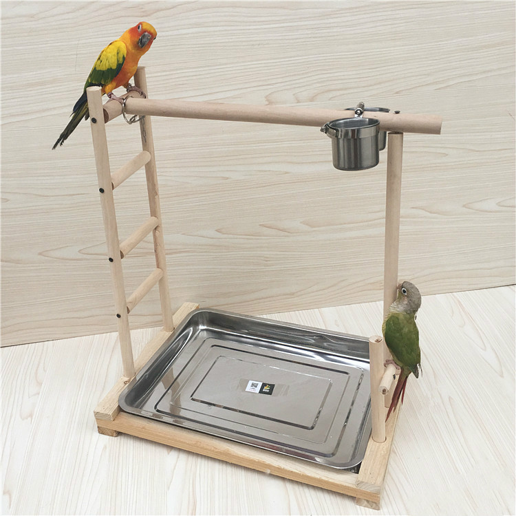 花椒木站棍 鸟架 鹦鹉站架 鹦鹉笼 站杆 训练架 鸟笼 实木站架 升级版