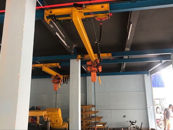 单梁悬挂起重机倒挂式航吊车行天车1235106t吨电动葫芦端梁轨道 欧式