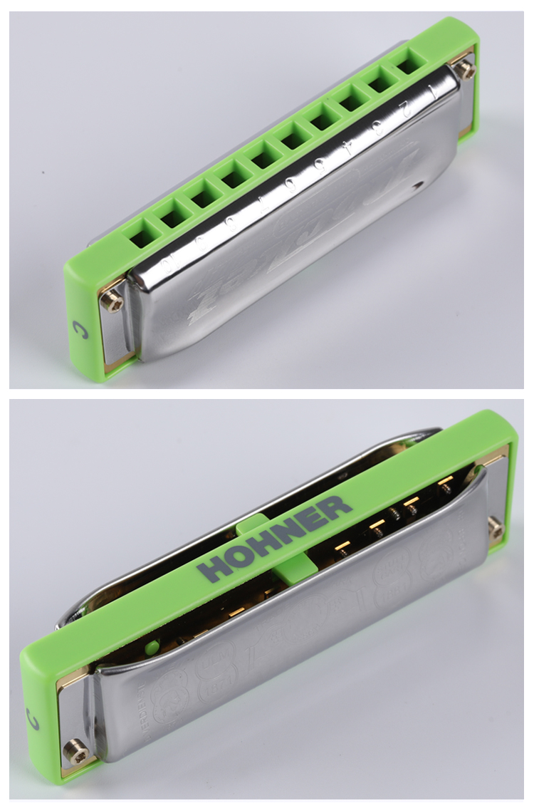 hohner德国和来进口火箭 布鲁斯rocket amp 电声版10十孔口琴成人初学