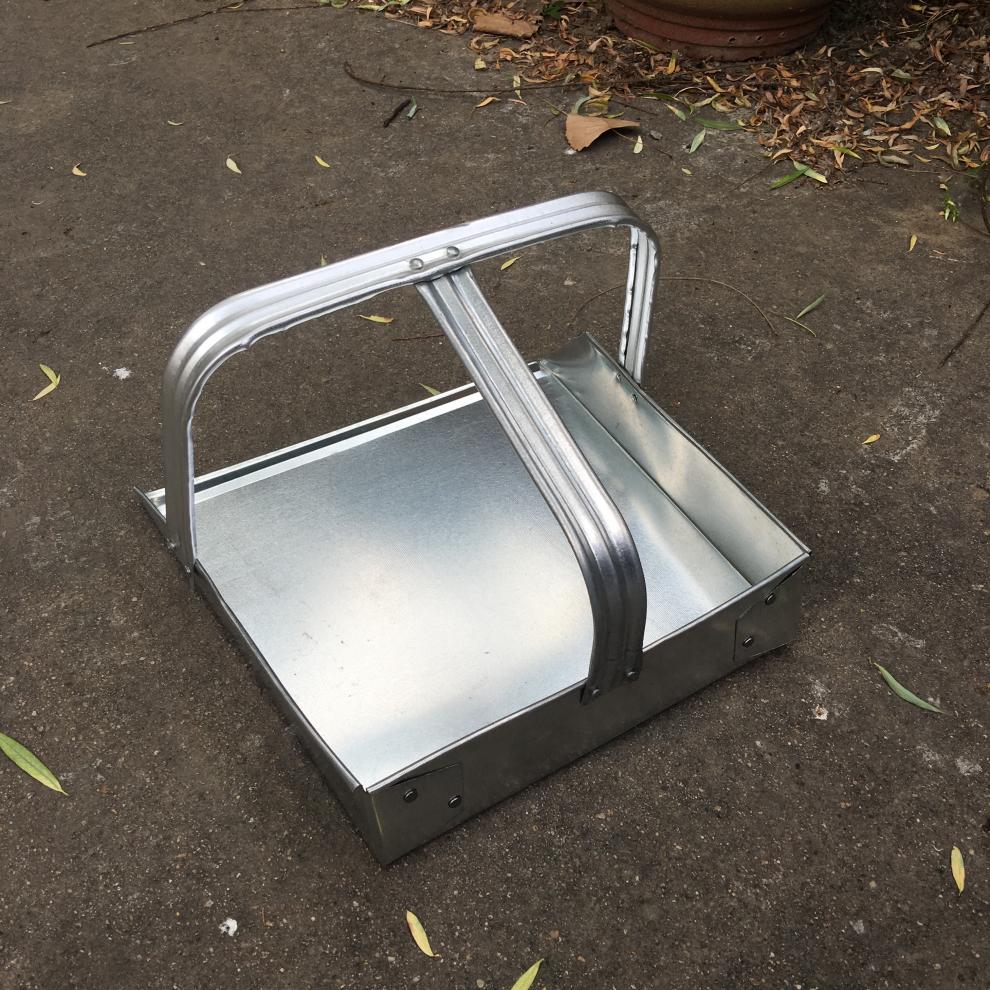 家用短柄钢管铁簸箕铁戳子垃圾铲矮把扫把簸箕套装铁畚箕铁扒斗