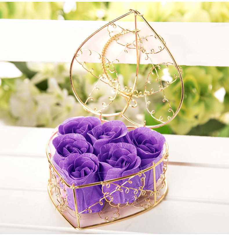 玫瑰香皂花生日礼物公司小礼品结婚用品婚庆老婆婚礼回礼伴手礼活动