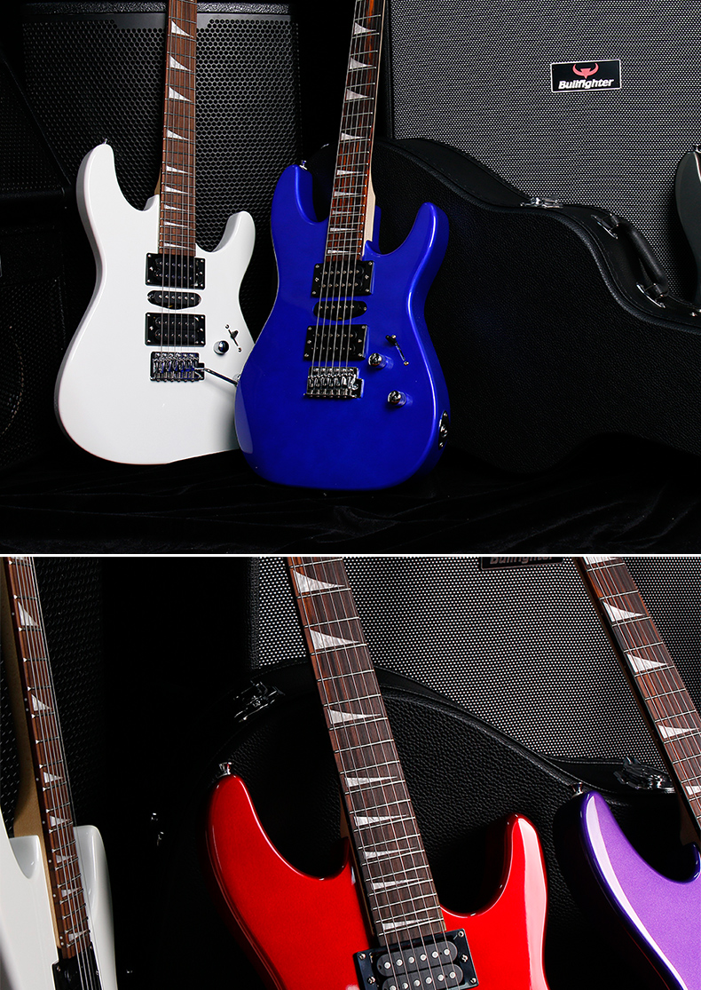 bullfighter斗牛士电吉他小双摇电子吉它套装级初学者入门 金属蓝