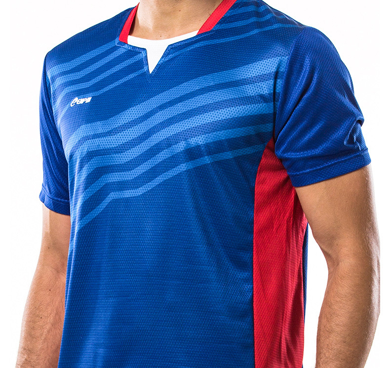 男女情侣足球服套装户外运动服足球比赛服透气排湿 男荧光蓝 xxl