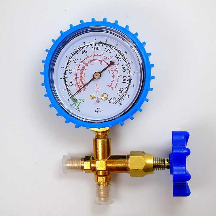 適用於 低壓表加液管空調汽車加液加氟加雪種工具壓力錶加冰種冷媒加