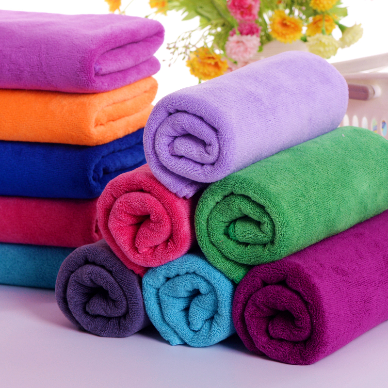 10条装加厚比纯棉吸水理发店足浴专用毛巾美容院毛巾批发定制logo 35*