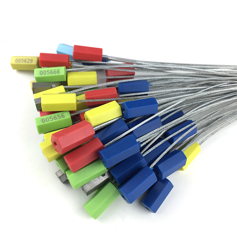 岩迪裟 一次性锁扣抽紧式钢丝铅封集装箱封条施封锁油罐车物流扎带可