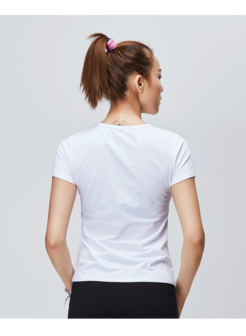 【景甜同款】特步运动t恤女2020新款透气轻薄综训健身运动服透气短装