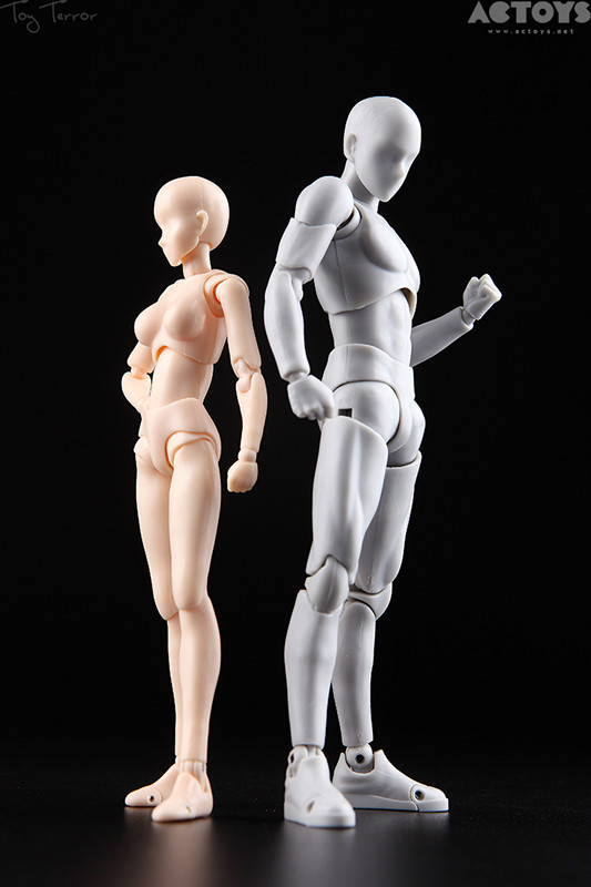 素体模型摆件创意设计全新美术模特绘画男女人体关节可动人偶 限定