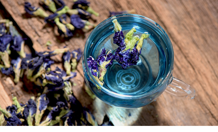 蓝蝴蝶花茶蝶豆花精选碟豆花粉食用养生兰干蝶豆花茶蓝色妖200g另有