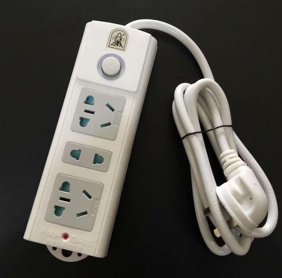 子弹头插座儿童保护门电源插座插板排插插线板接线板ts-033 1.5米