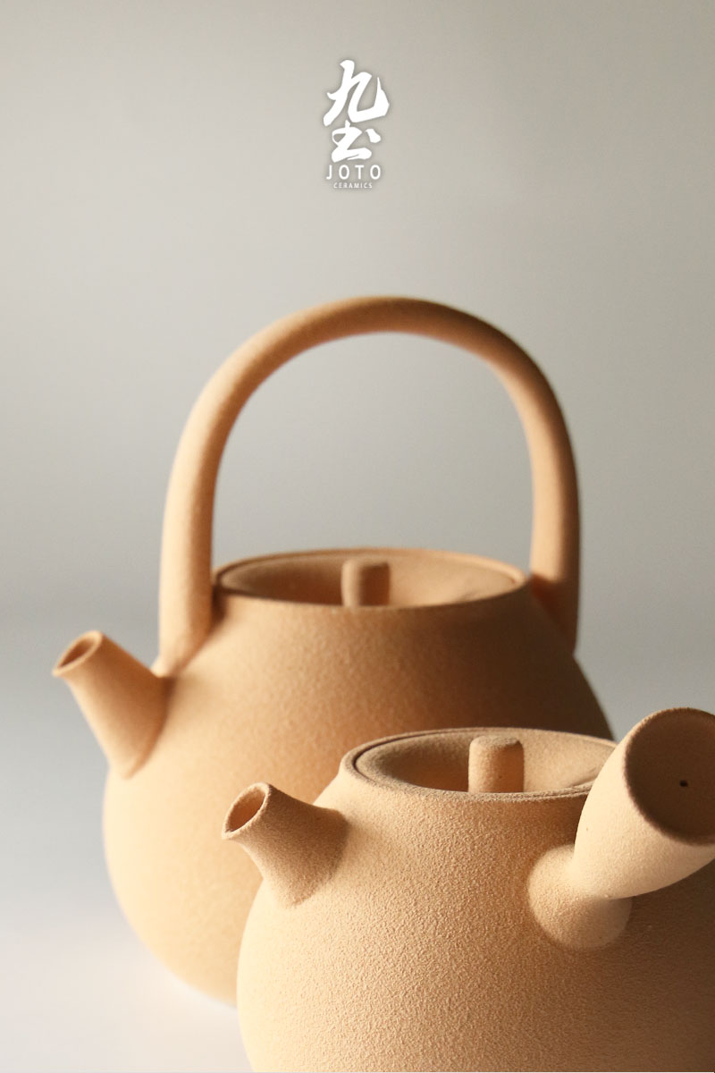 九土日式岩泥陶砂煮茶壶提梁烧水壶耐热酒精炭炉风炉电陶炉可用明火壶
