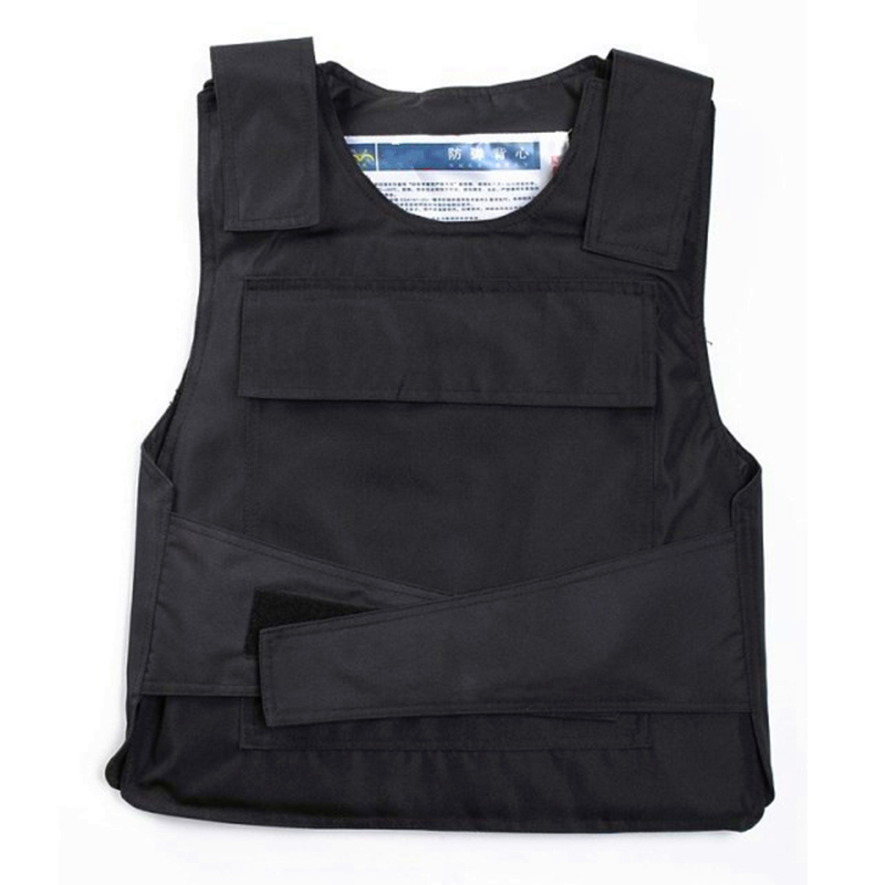双人余 战术背心装备软制防刺服防弹衣安保器材防身防护用具 黑色二级