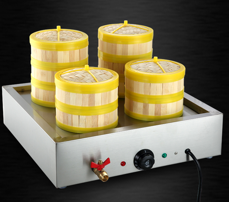 敬辉 台式蒸包子机电热蒸包机四孔加热保温小笼包蒸锅蒸炉蒸包炉 四头