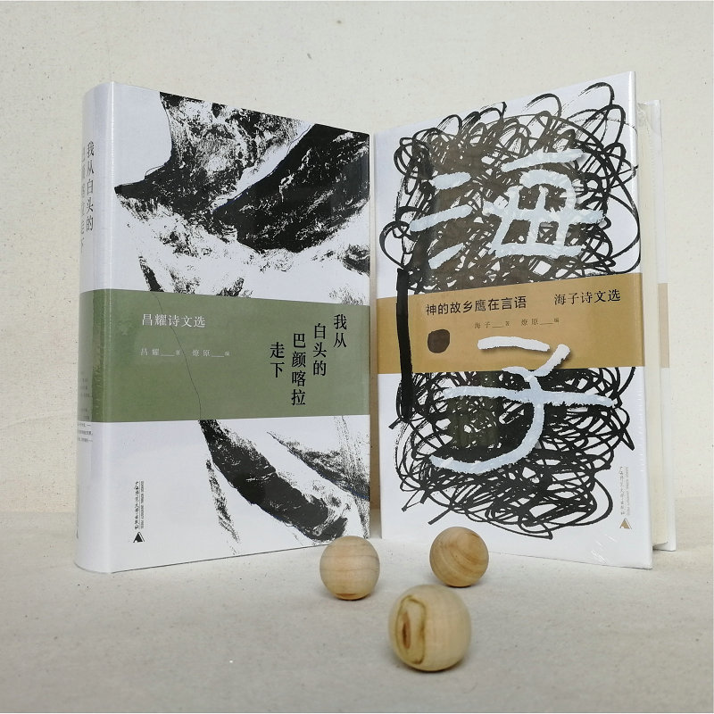 2册昌耀诗文选:我从白头的巴颜喀拉走下 海子诗文选 :神的故乡鹰在