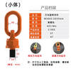 Bingyu 42Crm universal lifting ring lifting point rotating lifting ring 360-degree high-strength lifting ring screw mold lifting ear lifting device M22 M30*35 mm (small body)