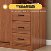 Shengchun package installation new Chinese style wardrobe sliding door bedroom simple wooden wardrobe large wardrobe three doors 1.8m main cabinet + top cabinet + side cabinet