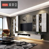 Sofia integrated wardrobe customization, living room storage cabinet, open glass door wine cabinet, entrance shoe rack, high-gloss paint whole house customization, bedroom flat door storage wardrobe, customization gold (specific price is based on the design plan)