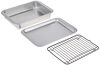 Nordic Ware aluminum baking tray 3-piece set for mini oven, serves 1-2 people