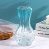 Shengshi Taibao glass vase transparent plant vase hydroponics living room ornaments color gradient blue garlic