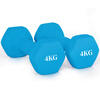 Chengyue color dipped dumbbells for men and women home fitness and shaping equipment combination set 4kg*2 light blue CY-529
