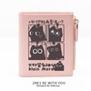 Flo Cat Mystery Lord Peripheral Kleink Meow Meow Amon Mythical Story Cute Cartoon Student Wallet Card Holder Female Off-White Ke Meow 4-Gate Resurrection