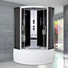 Wulang Machinery (can be installed on the door) shower room bathing room with bathtub bathroom sauna room integrated bathtub 100*100*215cm white with steam
