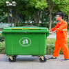 660 liters trash can outdoor sanitation garbage cart trolley extra large garbage transfer box 1200L1100L400 thickened 660 liters trash can green thickened 660 liters trash can green