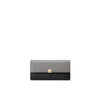 Cuud brand wallet women's long handbag coin purse large capacity clutch leather wallet birthday gift for girlfriend gray