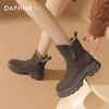Daphne snow boots women's winter velvet thickened warm short boots Northeast large cotton shoes 4023608085 Brown 38