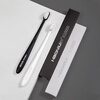 Haoniu Wanrou black and white adult soft bristle toothbrushes 2 pieces