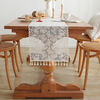 Xiuxiu lace sideboard cover for home long table runner tablecloth American pastoral long table decoration shoe cabinet dustproof cover Camellia bloom-pointed hanging spike 160cm