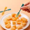 Onlycook disposable fruit fork food grade ABS plastic fruit pick cake fork household dessert fork 1 box/Lego style/1 box 36 pieces mixed color